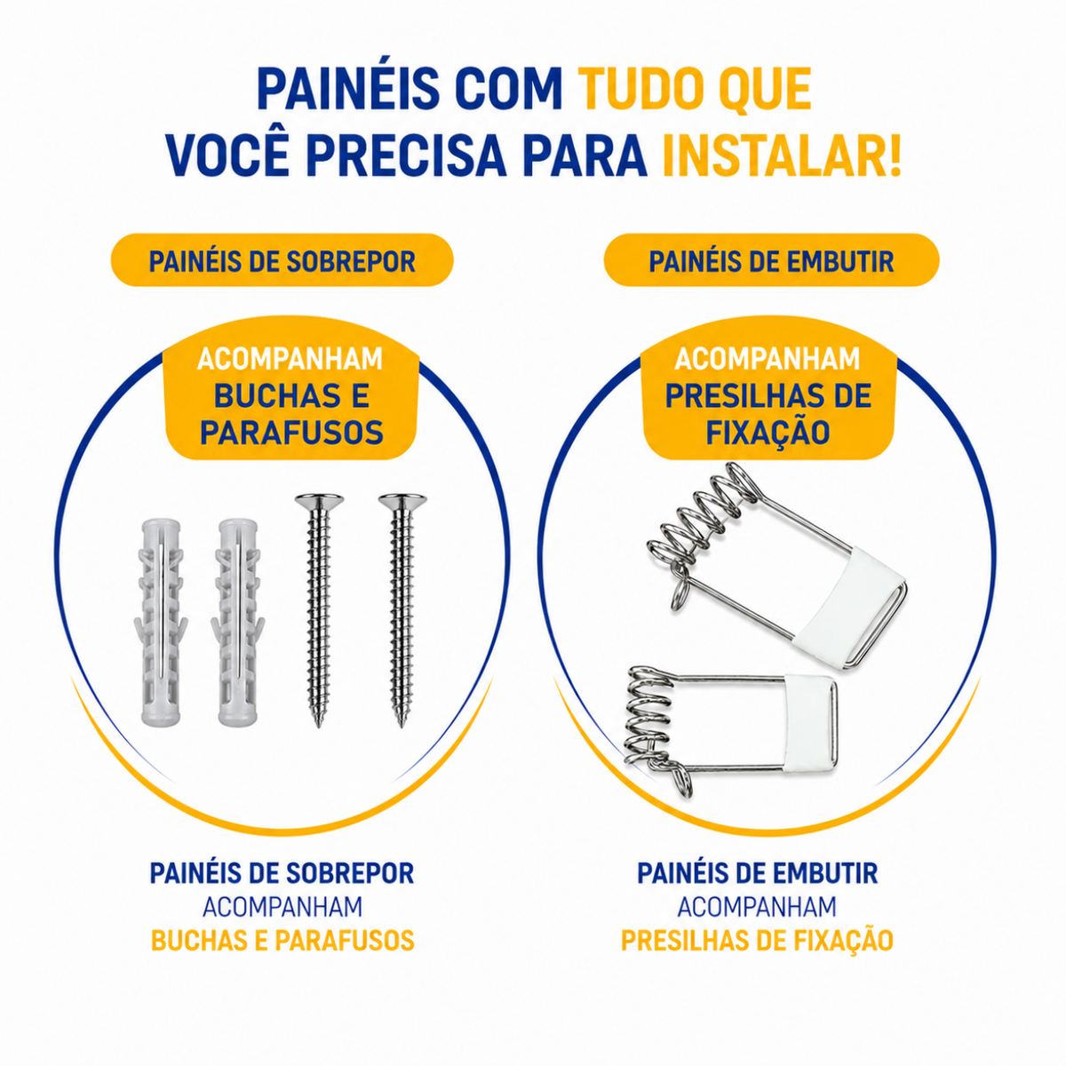 Painel LED Quadrado de Embutir 24W 6500K Luz Branca